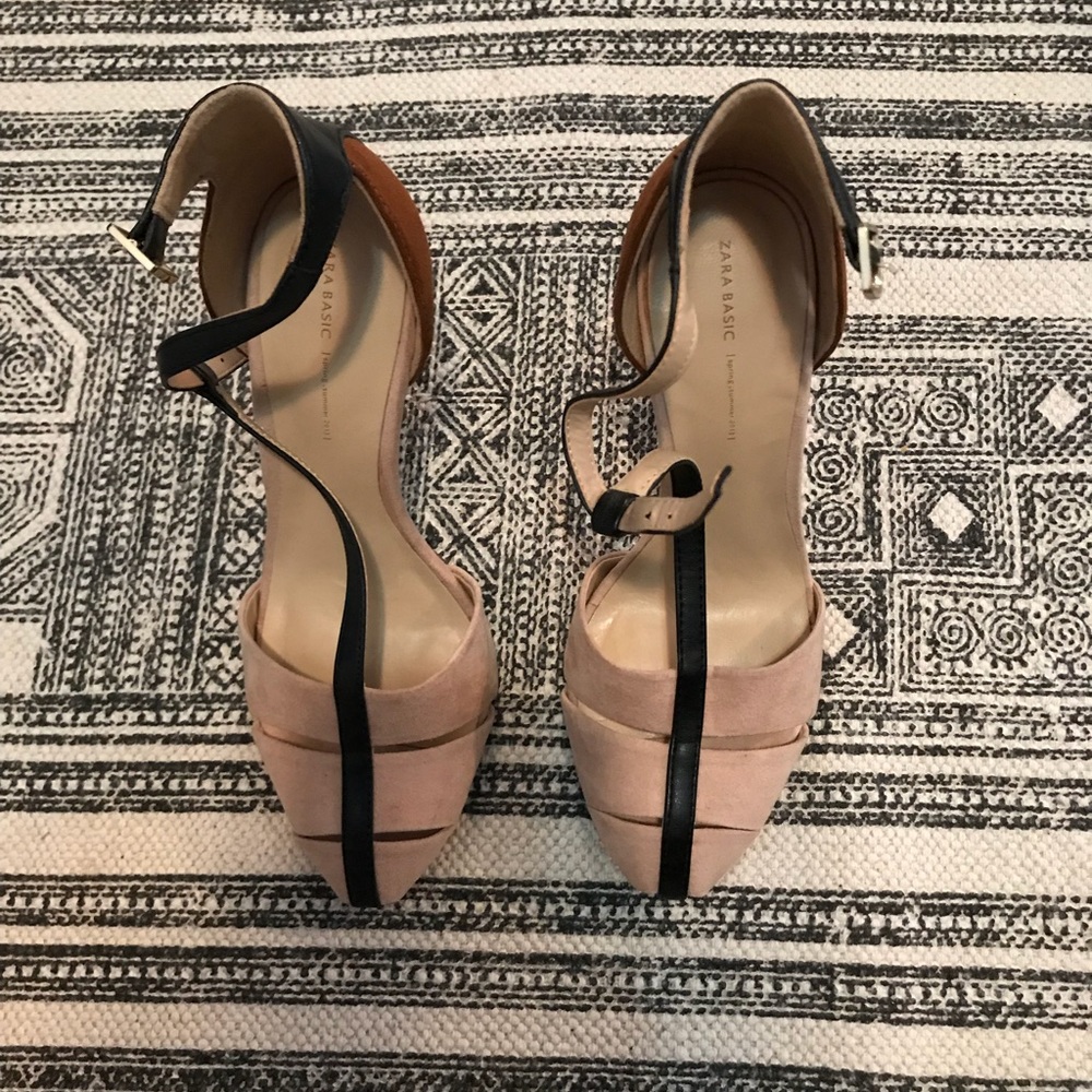 Zara t-strap heels
